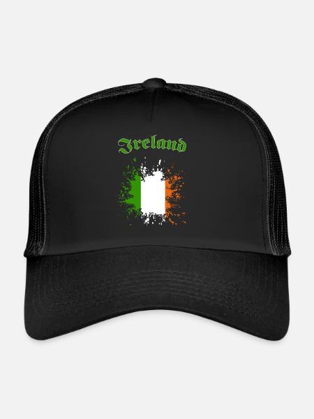 Ireland - Trucker Cap - Schwarz/Schwarz