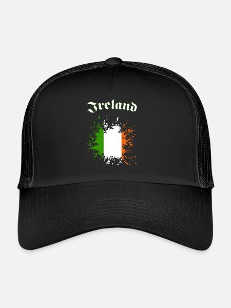 Ireland - Trucker Cap - Schwarz/Schwarz