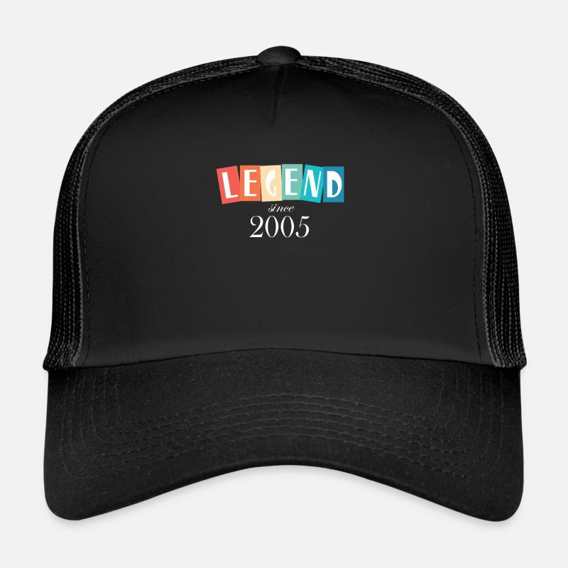Legend since 2005 - Trucker Cap - black/black