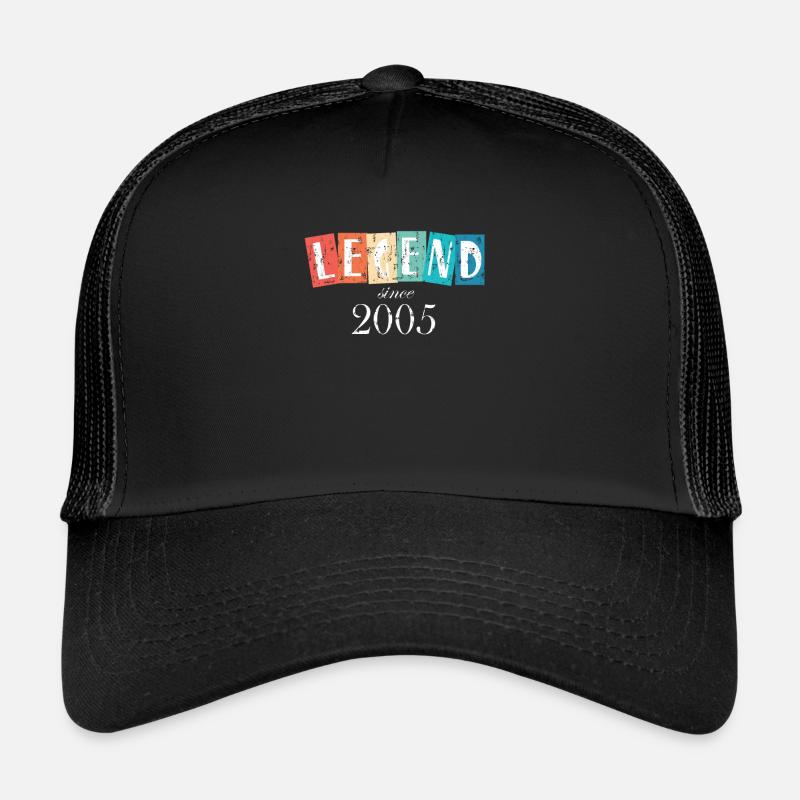 Legend since 2005 - Trucker Cap - black/black