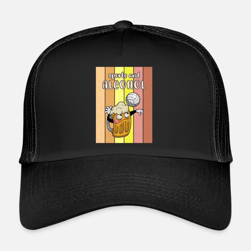 Volleyball Bier Biertrinker Volleyballtrainer Trucker Cap