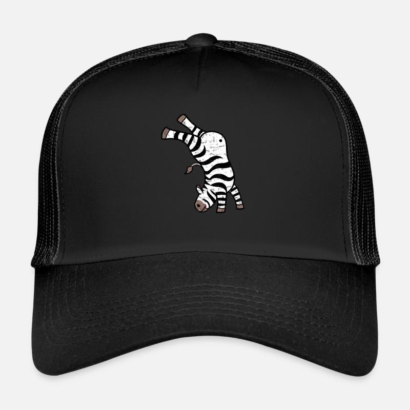 Kawaii Zebra Handstand Design Trucker Cap