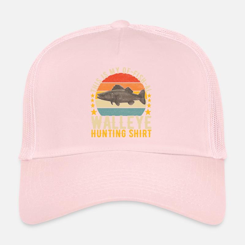 Pêcheurs à la ligne de pêche au doré jaune Casquette trucker 
