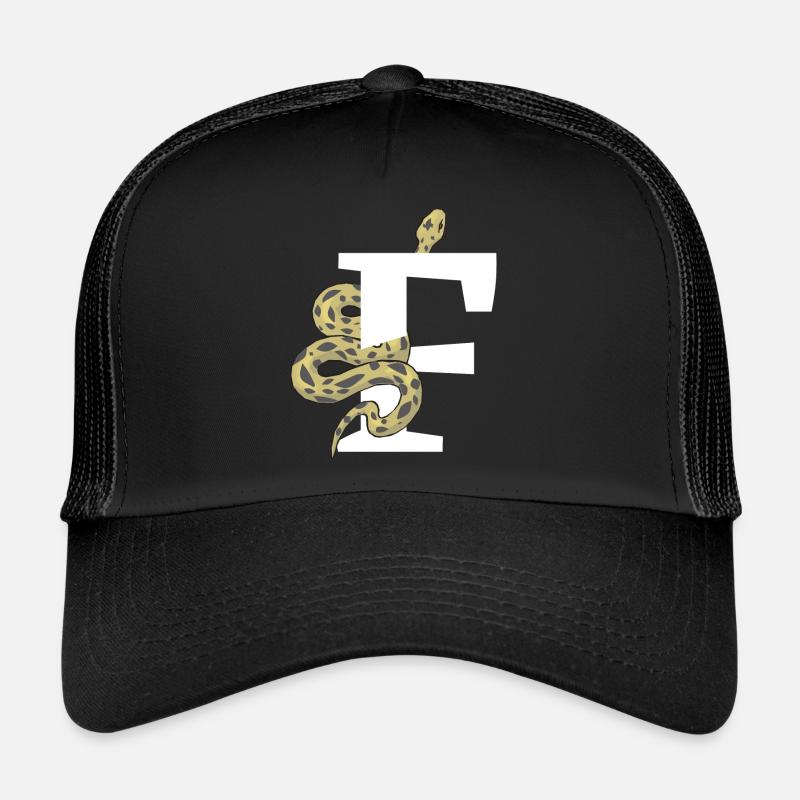Buchstabe f Schlange Trucker Cap