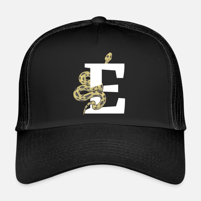 Lettre e serpent Casquette trucker 