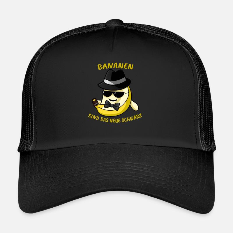 Bananen sind das neue schwarz - Trucker Cap - Schwarz/Schwarz