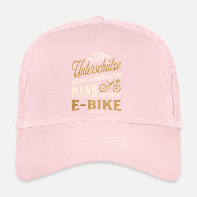 E Bike Alter Mann Spruch Trucker Cap