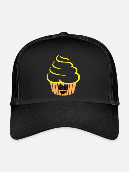 Cupcake Funny - Trucker Cap - black/black - Front