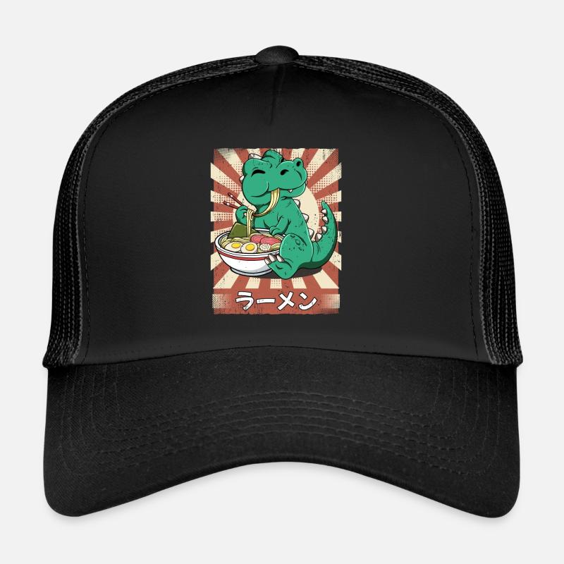 Ramen T-rex Soupe de nouilles Ramen Casquette trucker 