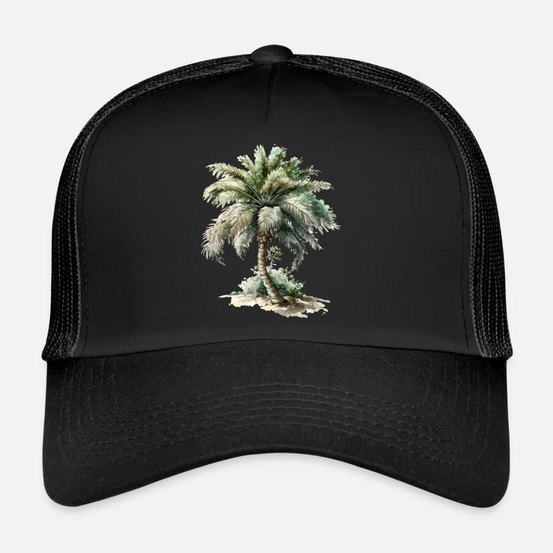 Die Palme - Trucker Cap - Schwarz/Schwarz