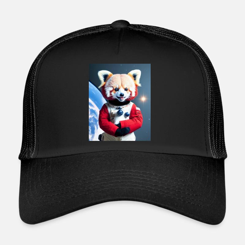 Glücklicher Roter Panda Austronaut Trucker Cap