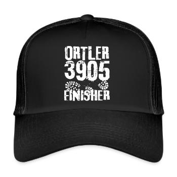 Ortler Bergsteigen Südtirol Tirol Wandern Ortles - Trucker Cap - Schwarz/Schwarz - Vorne