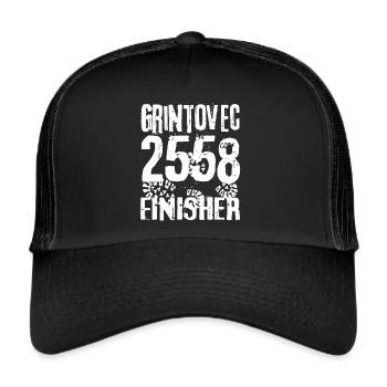 Grintovec 2558 Slowenien Bergsteigen Wandern - Trucker Cap - Schwarz/Schwarz - Vorne