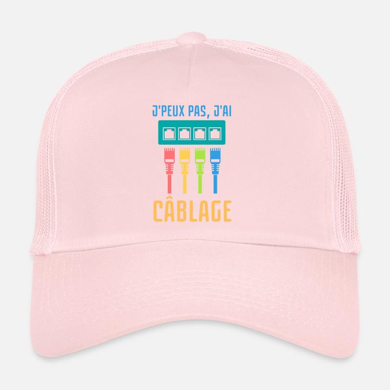 Câblage réseau informatique Casquette trucker 