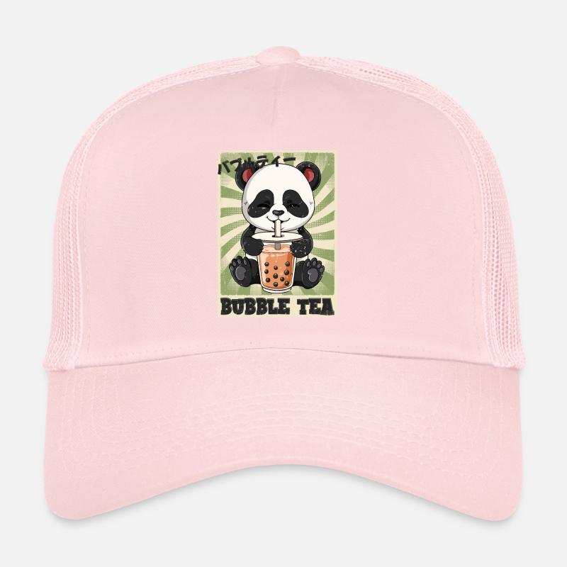 Boba Tea Panda Bubble Tea Casquette trucker 