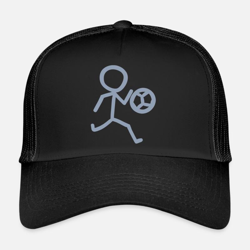 Fußballer Minimalist - Trucker Cap - Schwarz/Schwarz