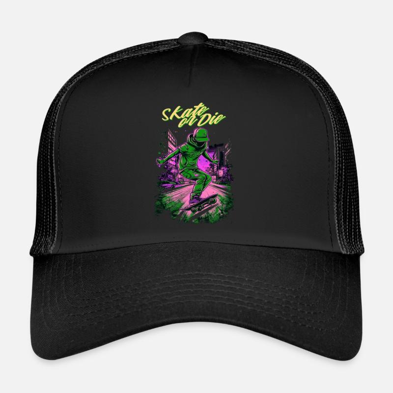 Skateboarder Skateboard Skate Skater Trucker Cap