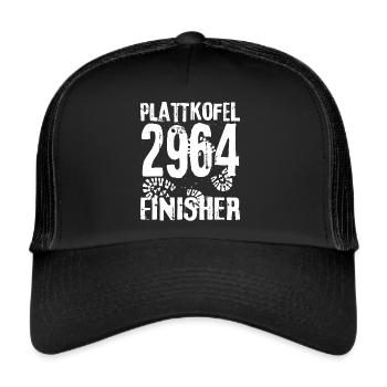Sasso Piatto Sas Plat Tyrol du Sud Randonneurs - Casquette trucker  - noir/noir - Devant