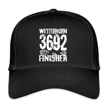 Wetterhorn hiking Bernese Oberland Grindelwald - Trucker Cap - black/black - Front