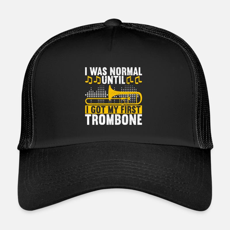 Posaune Trombone - Trucker Cap - Schwarz/Schwarz