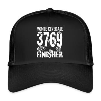 Monte Cevedale Berg Ortler Alpen Italien Südtirol - Trucker Cap - Schwarz/Schwarz - Vorne