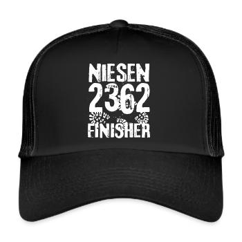 Niesen Berg Wanderung Thun Berner Oberland - Trucker Cap - Schwarz/Schwarz - Vorne