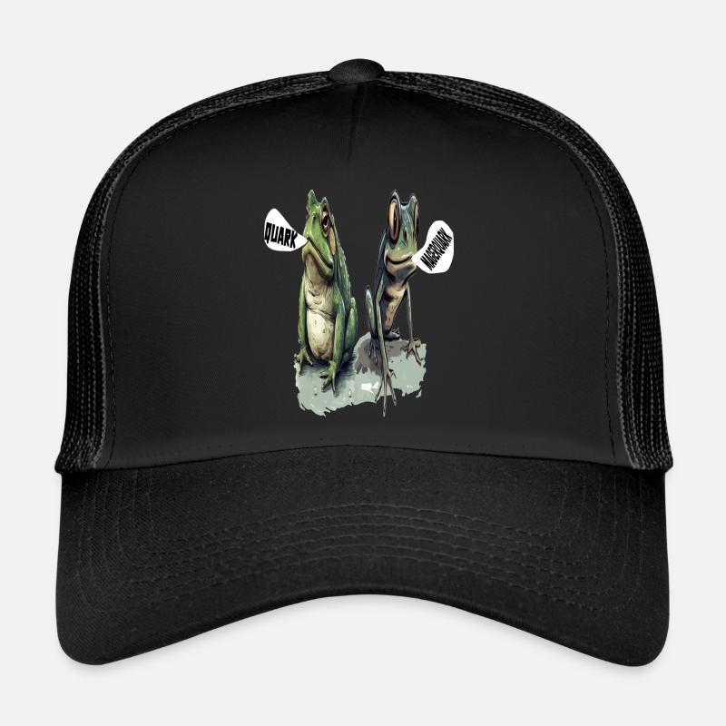 frog tadpole curd curd diet low-fat quark pun Trucker Cap