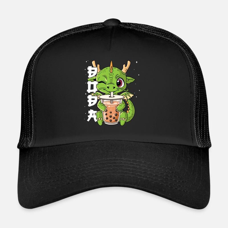 Boba Tea Drache Bubble Tea Trucker Cap