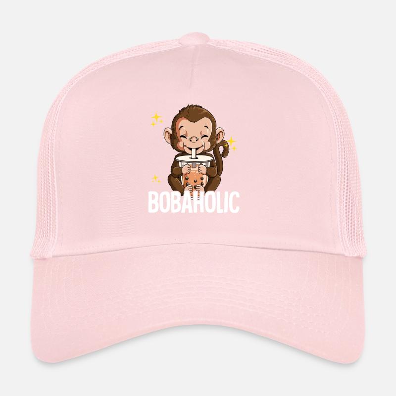 Bubble Tea Monkey Boba Tea Bobaholic Casquette trucker 