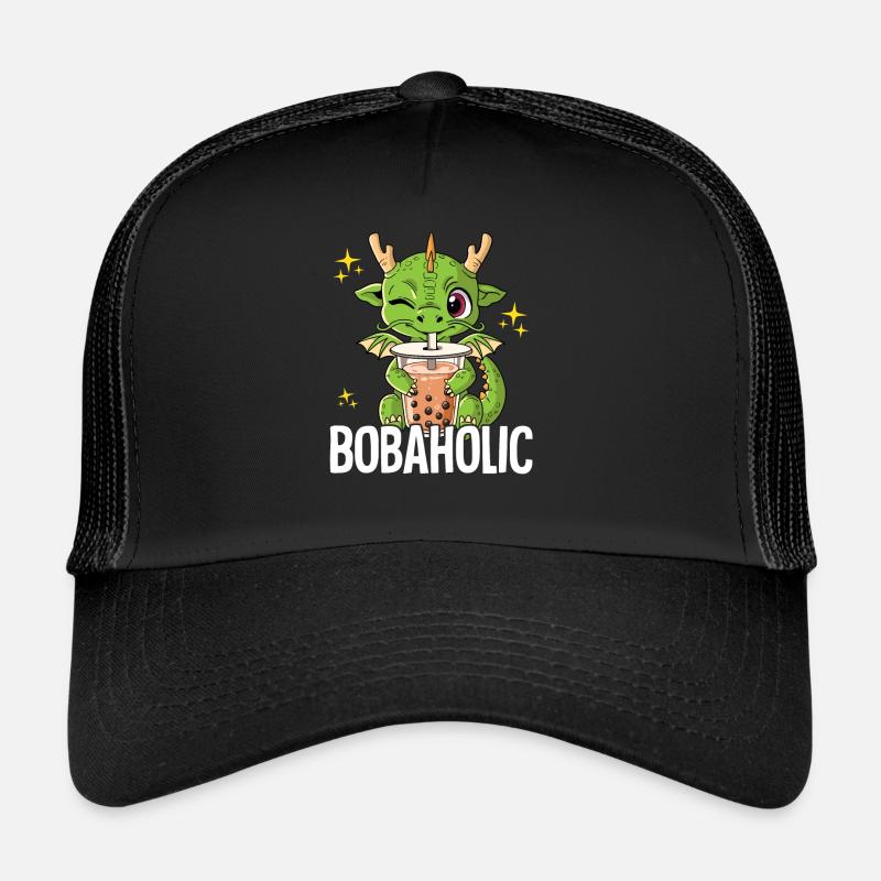 Bubble Tea Drache Boba Tea Bobaholic Trucker Cap
