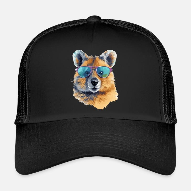 Miki, das Quokka mit Brille Trucker Cap