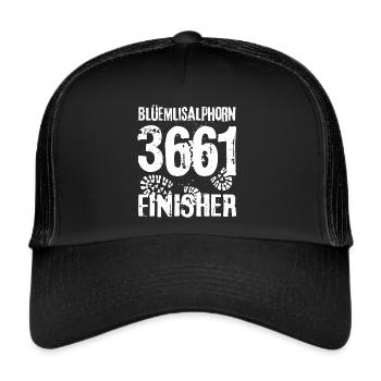 Blüemlisalphorn Blümlisalp Hiking Bernese Oberland - Trucker Cap - black/black - Front