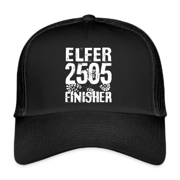 Elfer Berg Seven Summits Stubai Stubaital Wandern - Trucker Cap - Schwarz/Schwarz - Vorne