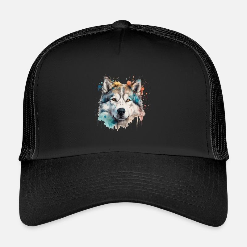Alaskan Malamute Trucker Cap