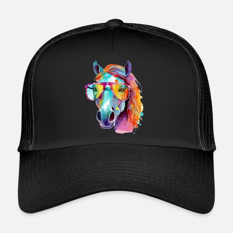 Mana la jument à lunettes Casquette trucker 