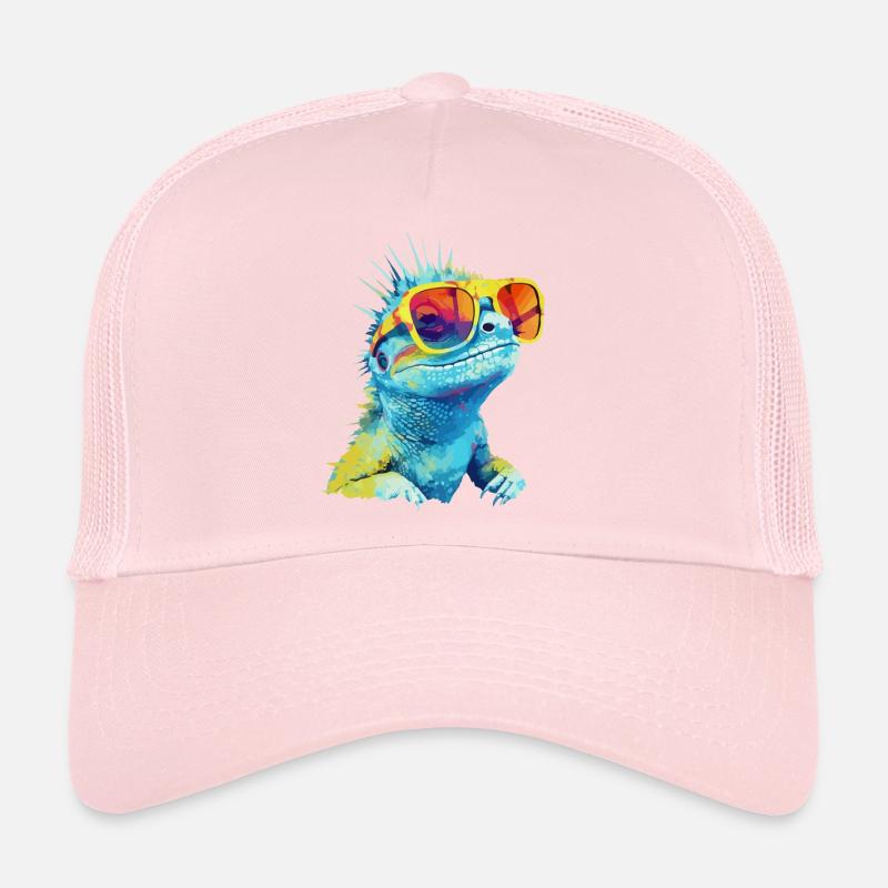 Zou the spectacled lizard Trucker Cap