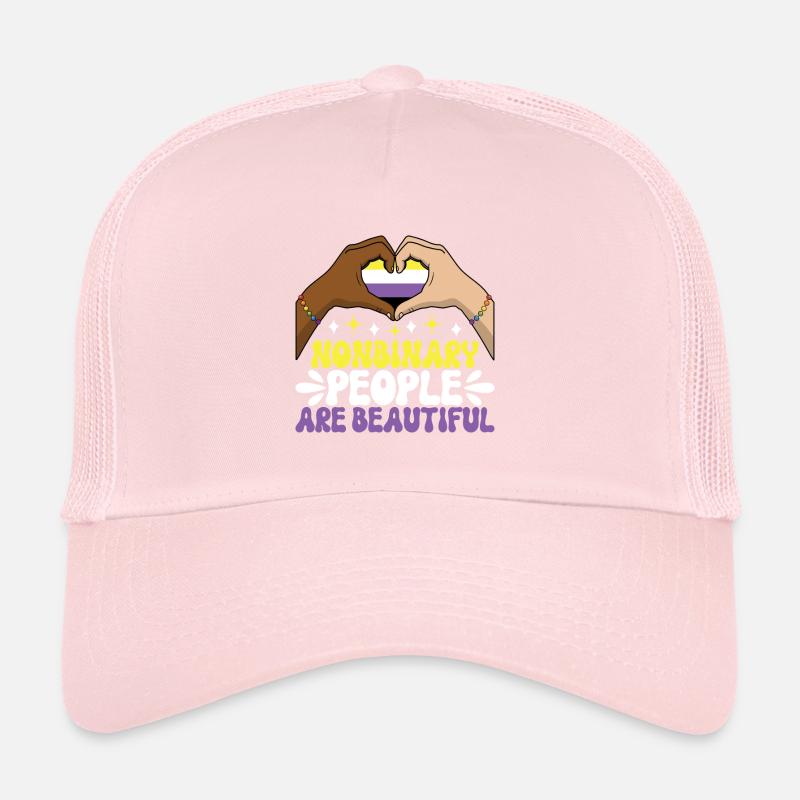 Non Binary Pride Genderqueer Trucker Cap