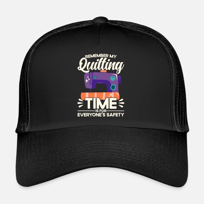 Quilten Geschenk Nähen Stricken Quilter Trucker Cap