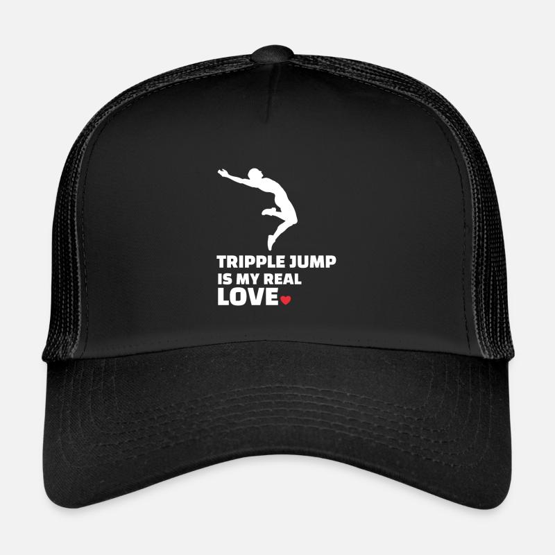 Ich Liebe Dreisprung - Trucker Cap - Schwarz/Schwarz