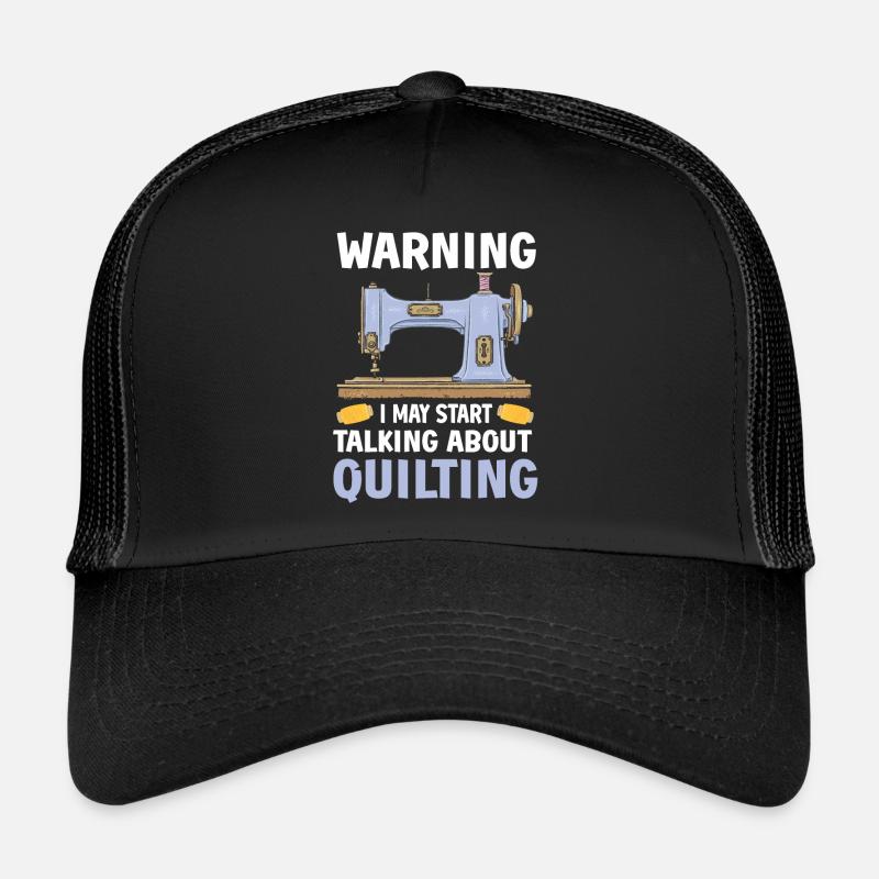 Quilten Geschenk Nähen Stricken Quilter Trucker Cap