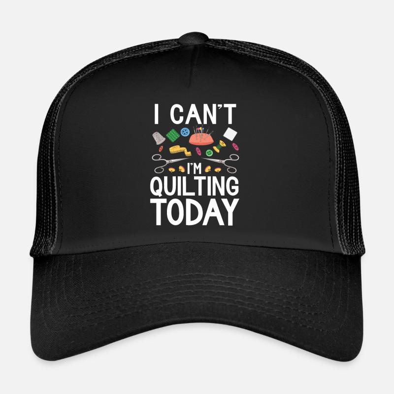 Quilting Gift Sewing Knitting Quilter Trucker Cap