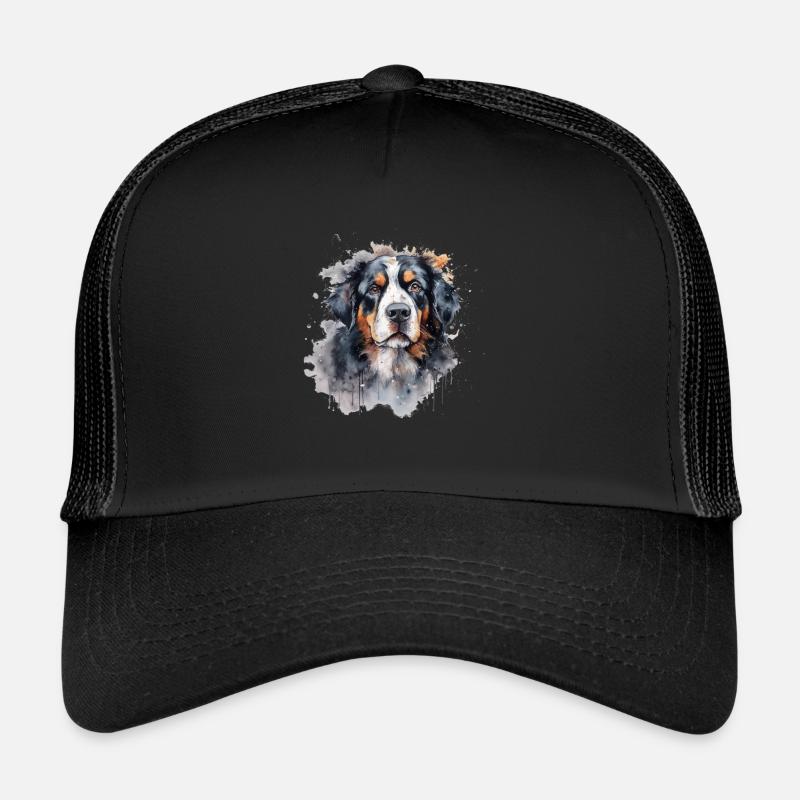 Bouvier bernois - Casquette trucker  - noir/noir