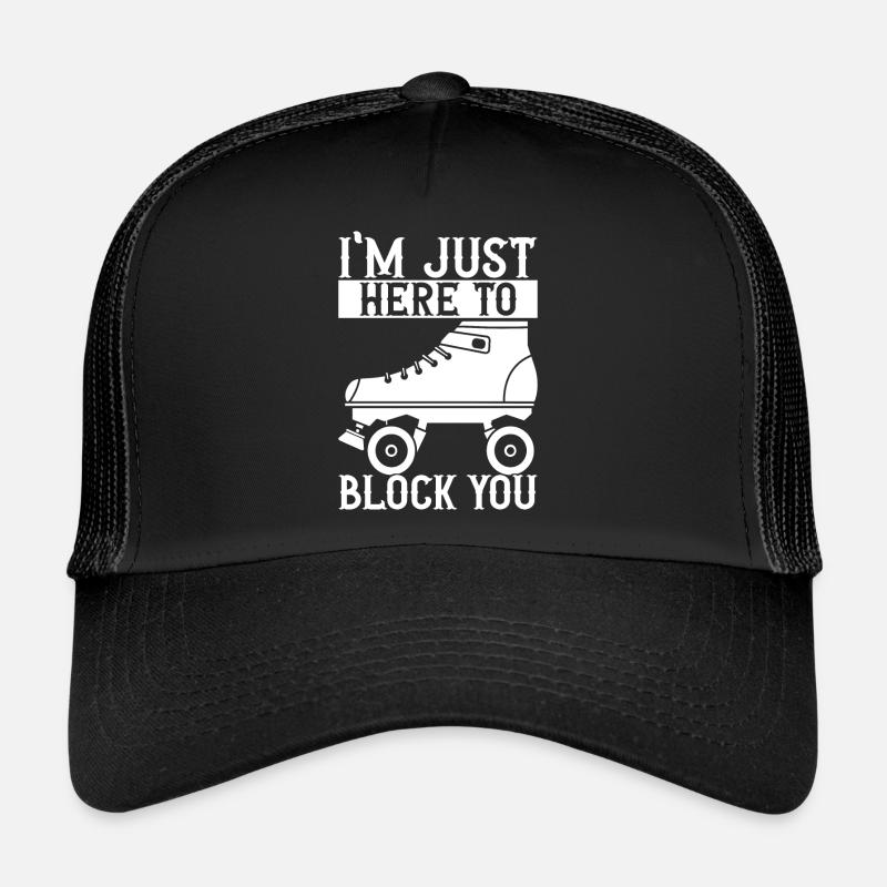 Roller derby - Casquette trucker  - noir/noir