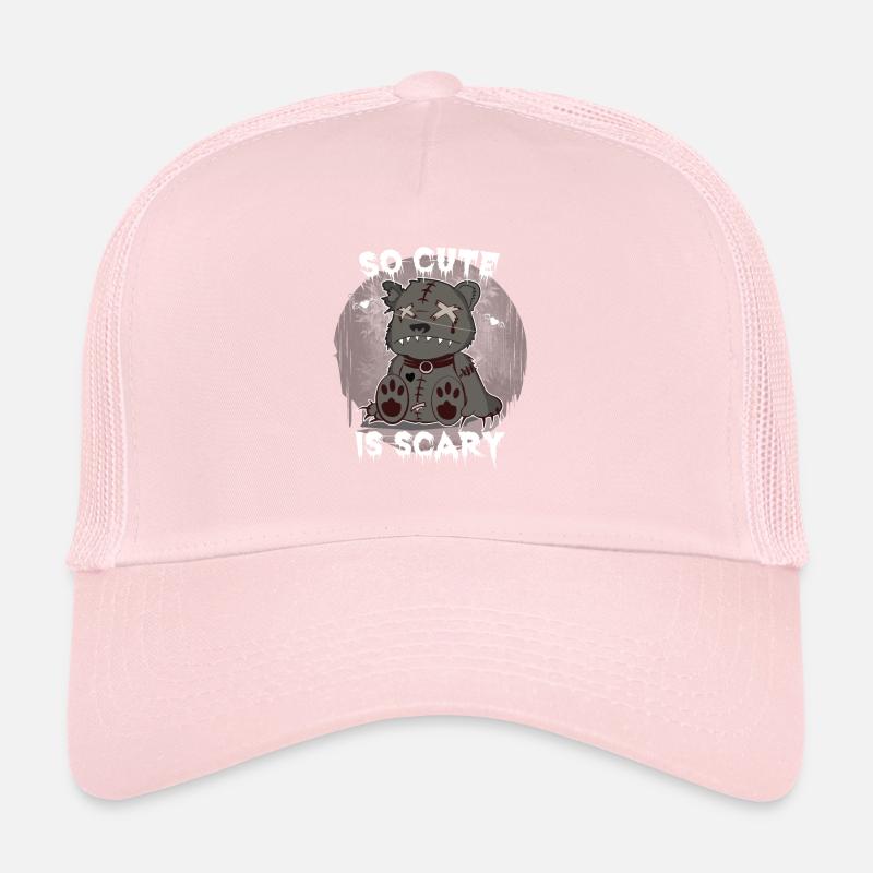 Ugly Teddy Bear So Cute Is Scary Geschen Trucker Cap