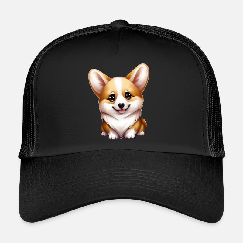 corgi - Trucker Cap - Schwarz/Schwarz
