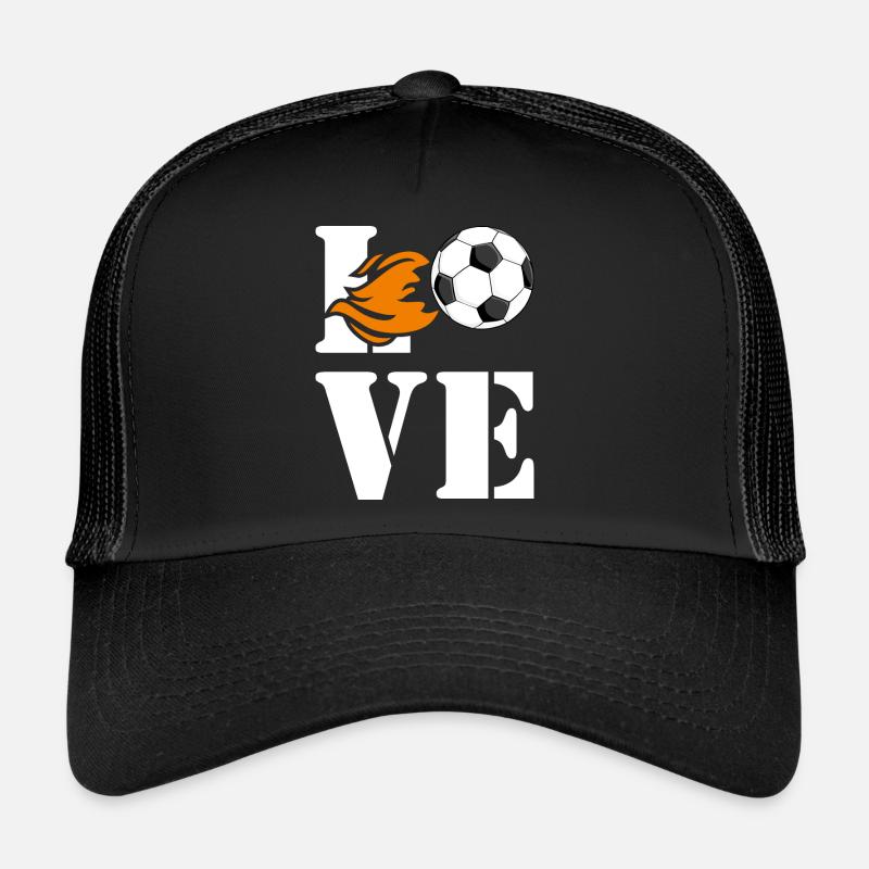 Fußball-Liebhaber - Trucker Cap - Schwarz/Schwarz