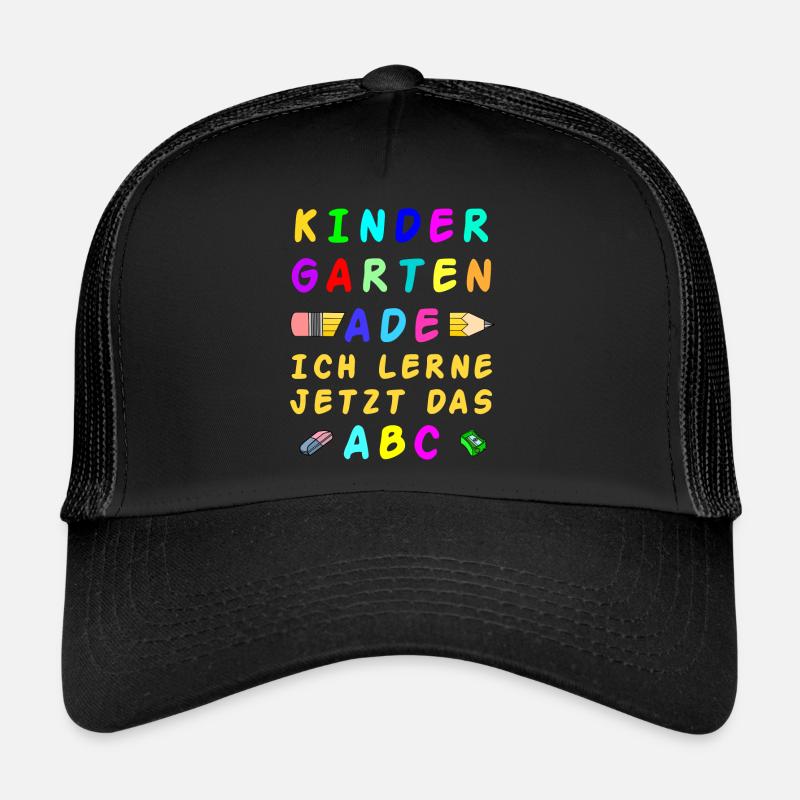 KINDERGARTEN ADE - Trucker Cap - Schwarz/Schwarz