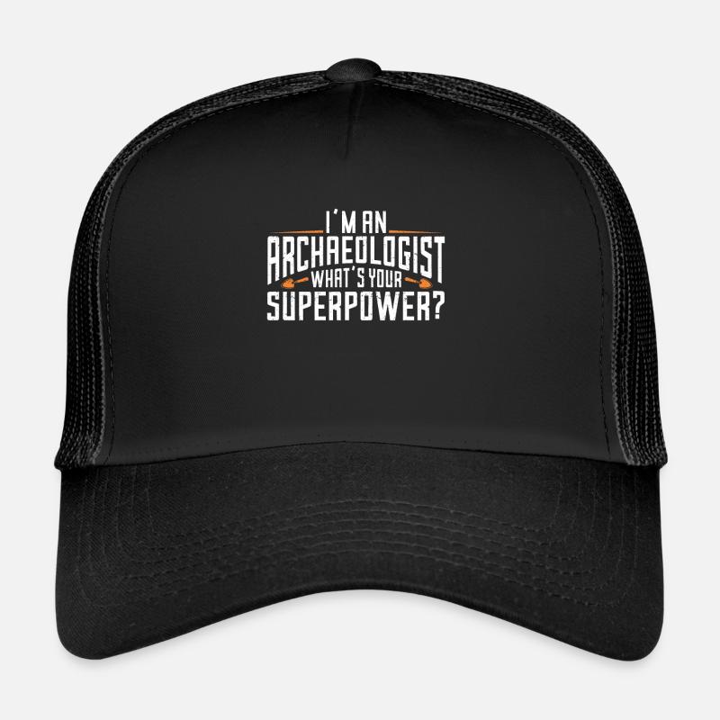 Archaeologist Gift Archaeology - Trucker Cap - black/black