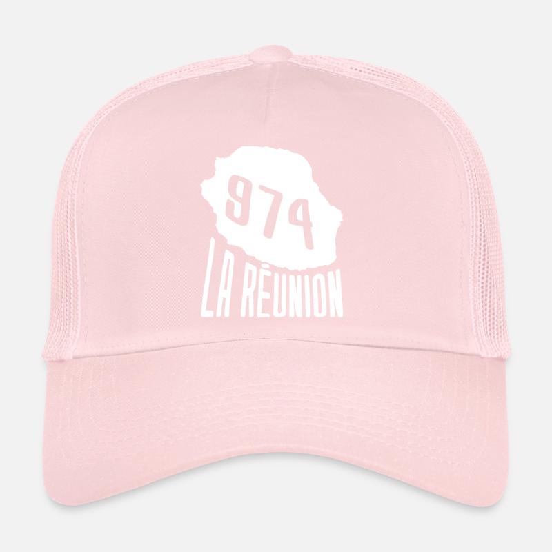 Belle idee cadeau carte ile de la reunion 974 Casquette trucker 