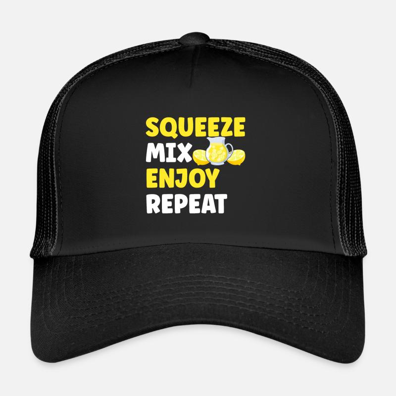 Limonade Limonadenstand - Trucker Cap - Schwarz/Schwarz